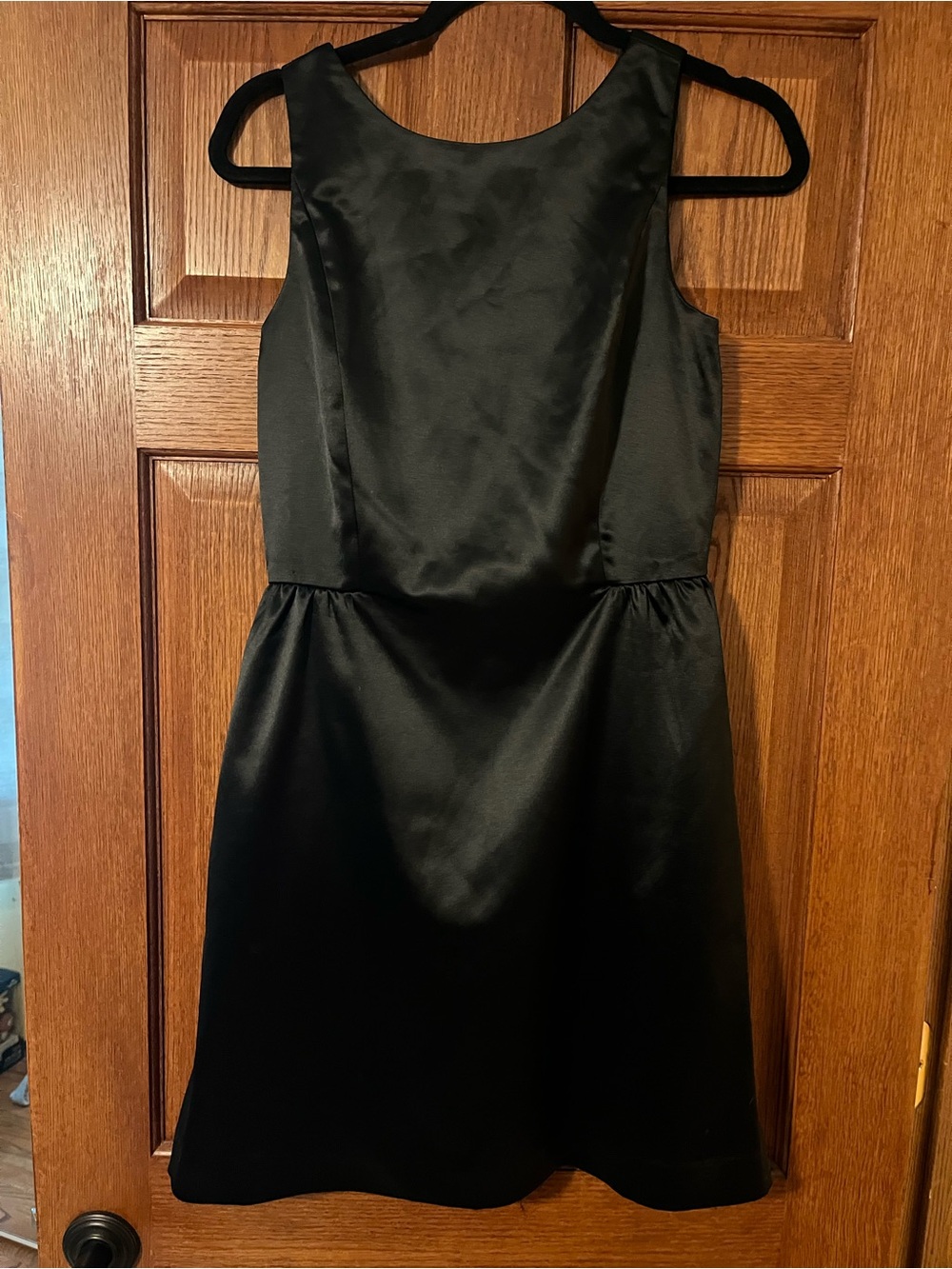 Gap black satin dress with zipper back, size 0 #formal #eveningwear